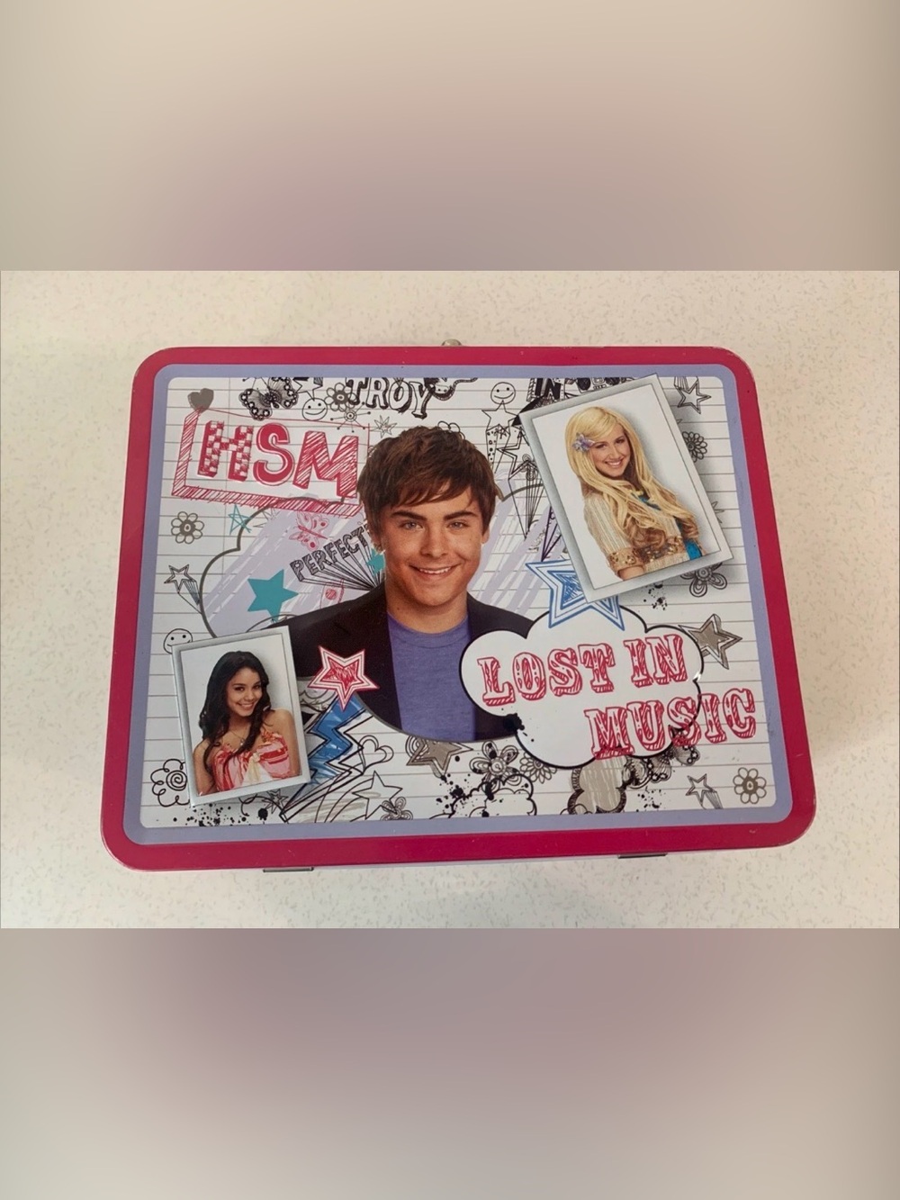 High School Musical - Troy - Gabriella - Sharpay Lunch Box RARE Disney